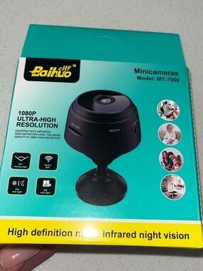 Baithuo Mini Camera small. Never used 1080p wifi 120• day/night